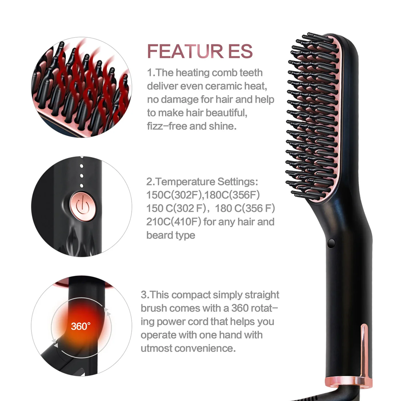 BeardiFix Heated Beard Brush - Image 11